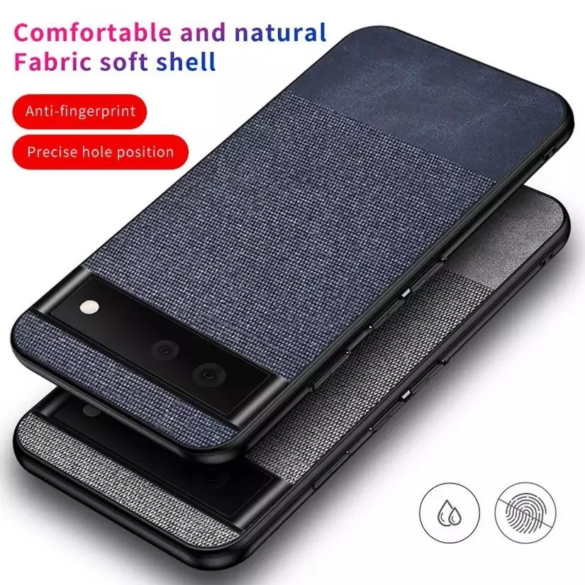 

Funda Trasera Dura De Tela Simple Para Google Pixel 3A 4XL 4A 5A 5G 5 6Pro, Funda De Lujo Con Textura A Prueba De Golpes Para