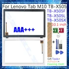 Новинка, сенсорный экран для Lenovo Tab M10, 10,1 дюйма, внешний дигитайзер ЖК-дисплея, замена передней стеклянной панели для X505L, X505X, X505F