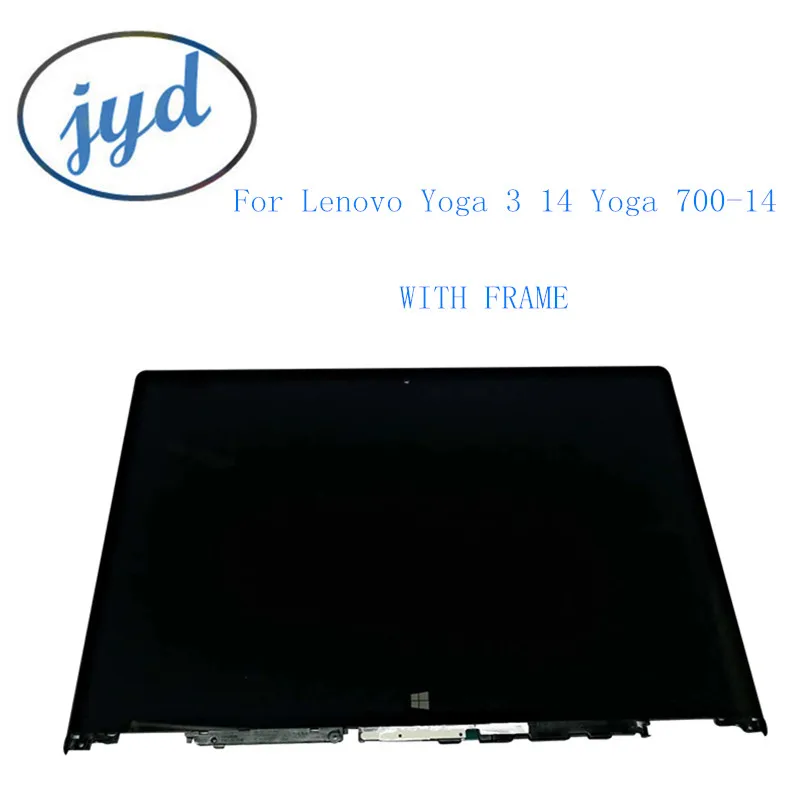 NV140FHM-A10 панель ЖК-дисплея в сборе + сенсорный экран стекло планшета с рамкой для