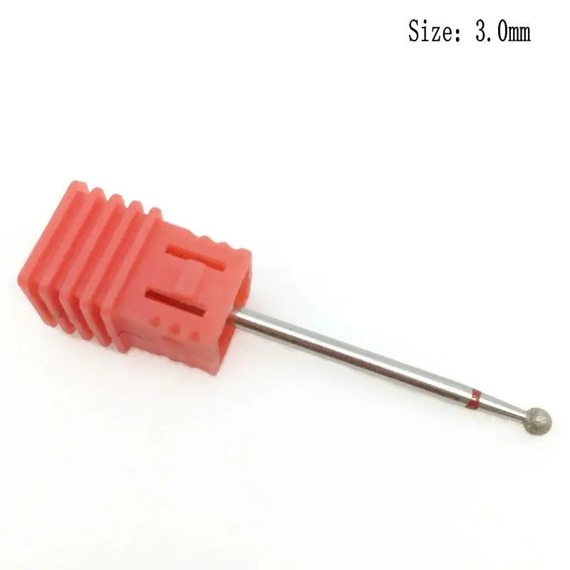 6 типов круглых алмазных сверл для ногтей вращающаяся дрель маникюра аксессуары