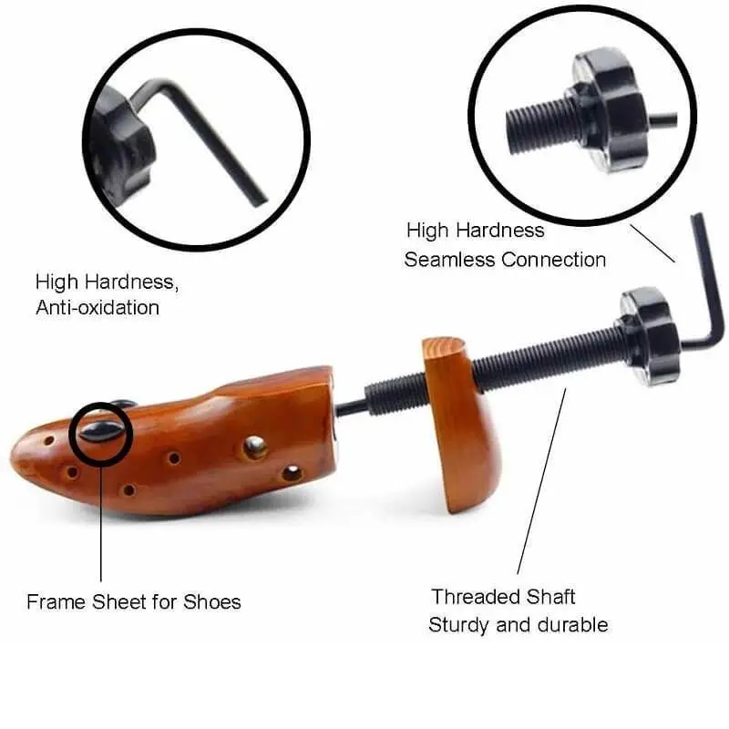 Деревянный шкаф для обуви Носилки унисекс 1 шт обувь дерево регулируемый Туфли