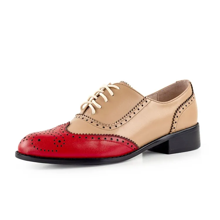 MLJUESE/женские туфли-лодочки Сезон осень-весна Обувь с перфорацией типа броги из
