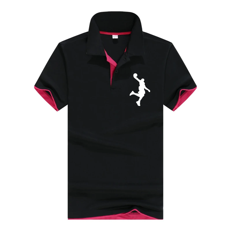 Мужская рубашка поло брендовая одежда 2019 короткий рукав летняя черная хлопковая