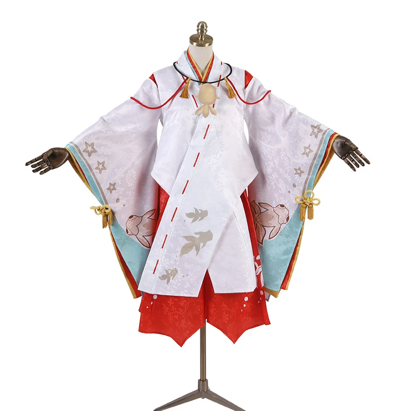 Игра Onmyoji маленькая Кагура прекрасная золотая рыбка кимоно Косплей Костюм Аниме