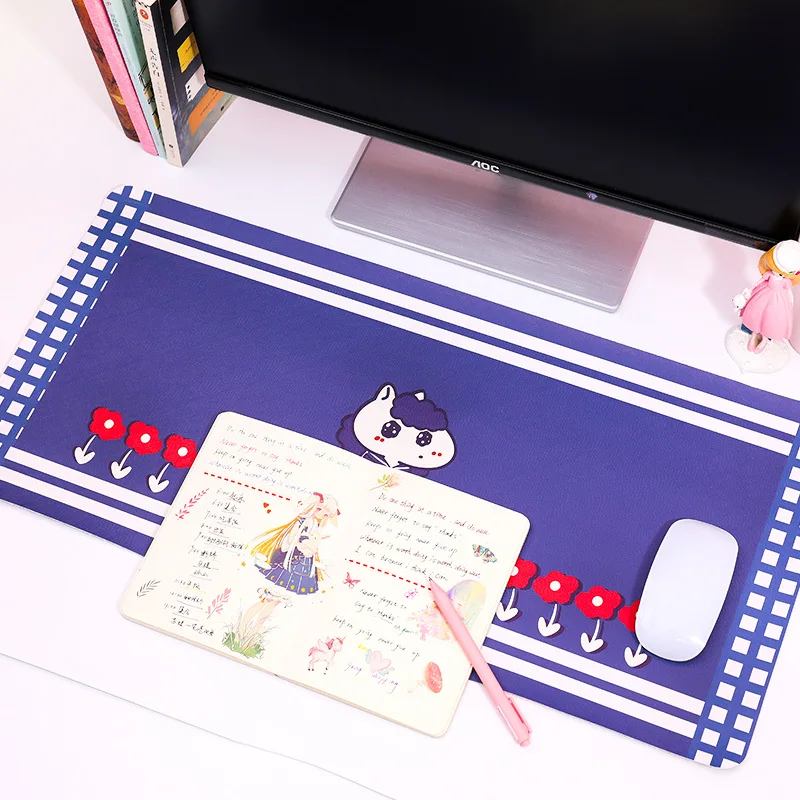 Мультипликационный большой Настольный коврик для девочек компьютерная