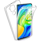 Чехол 2 в 1 для XiaoMi RedMi Note 9, 9S, 9 Pro max Prime, RedMi Note 8, 8T, 8, 8A, 7, 7A, полное покрытие на 360 градусов, мягкий ТПУ