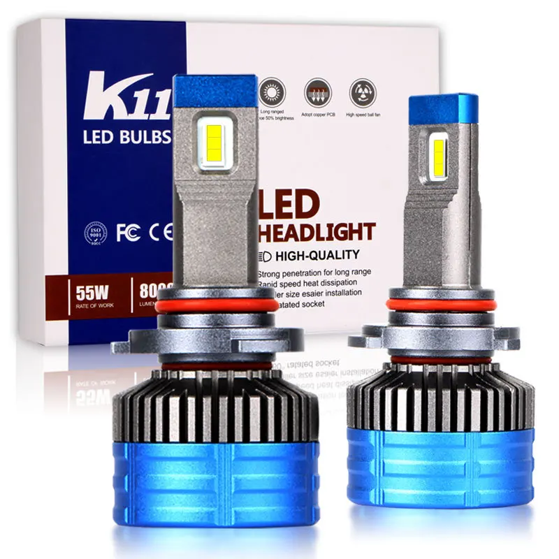 Car LED headlight 9005 high-power car light H4H7H11 bulb super bright concentrating front light bulb  3PCS