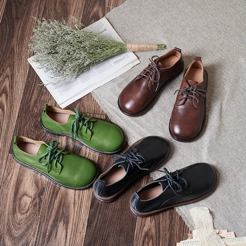 Careaymade-Genuine Leather women's shoes single shoes new flat loafers casual and comfortable little leather Ladies shoes