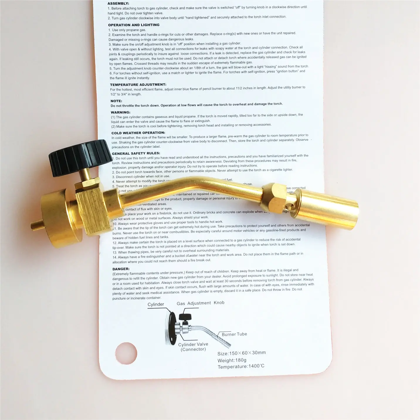 Mapp газовый сварочный фонарь паяльный пистолет с пламенем для сварки барбекю