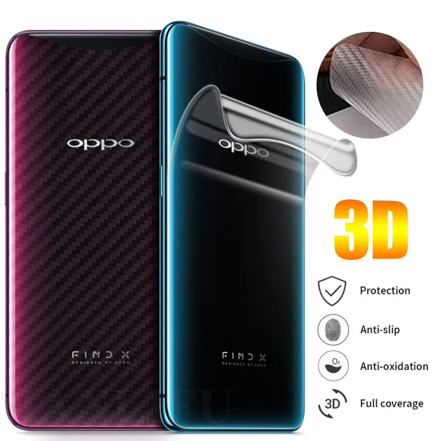 Защитная пленка из углеродного волокна для Oppo Reno Z A5s A1k A9 A5 2020 защитная с полным