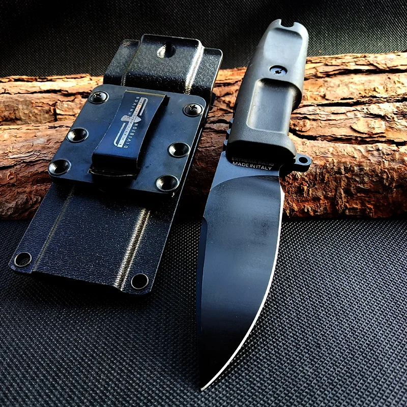 Sharp head EDC Высококачественный нож с фиксированным лезвием, не складной нож, ручка TPR, охотничий инструмент, экстремальный Походный нож уличный инструмент для выживания - Цвет: Sharp head