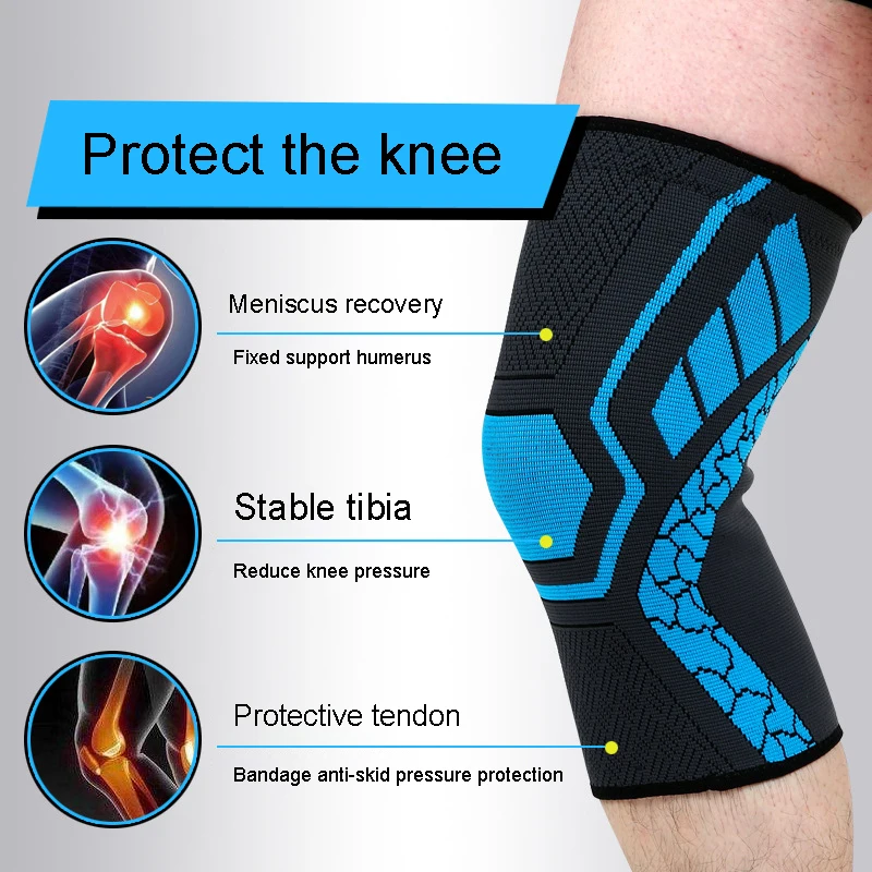 Эластичные Наколенники нейлоновые спортивные наколенники для фитнеса поддержка