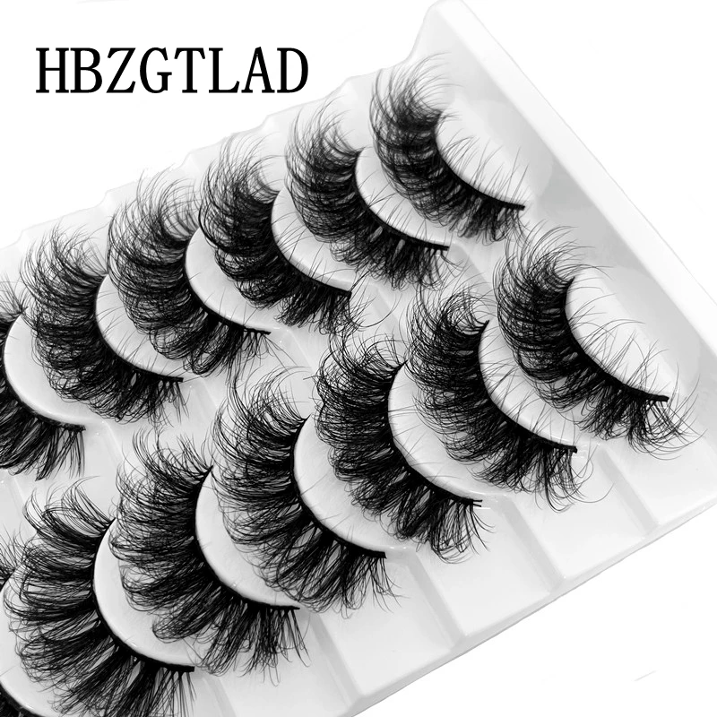 

HBZGTLAD 10 пар натуральные накладные Искусственные ресницы длинный макияж 3d норковые ресницы наращивание ресниц норковые ресницы для красоты