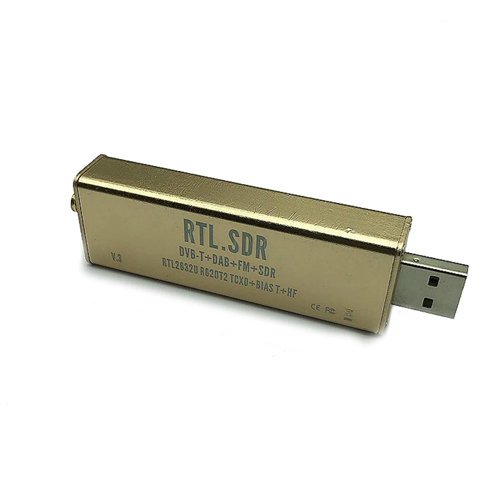 RTL SDR приемник металлический V3 RTL2832U 1PPM TCXO HF BiasT SMA программное обеспечение|Адаптеры