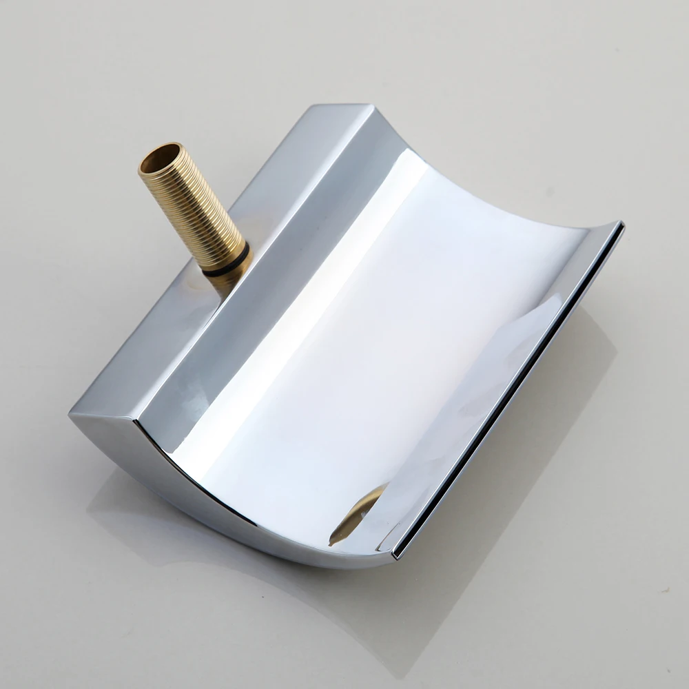 Смеситель для ванны с 3 ручками хромированный полированный 5 шт. смеситель