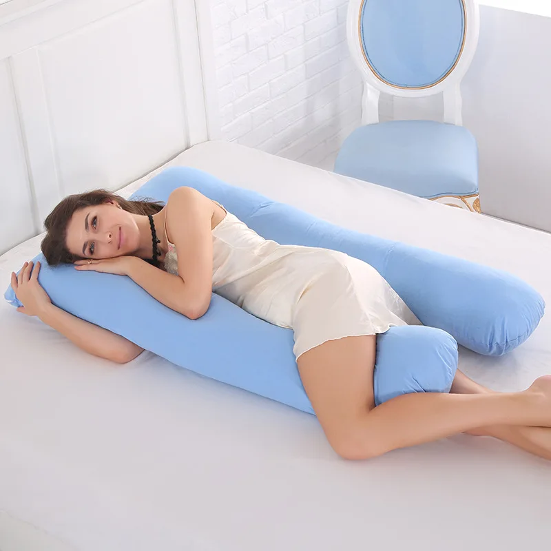 

100%de algodon almohada de embarazo almohada apoyo para dormir para las mujeres embarazadas del cuerpo en forma U de almohadas