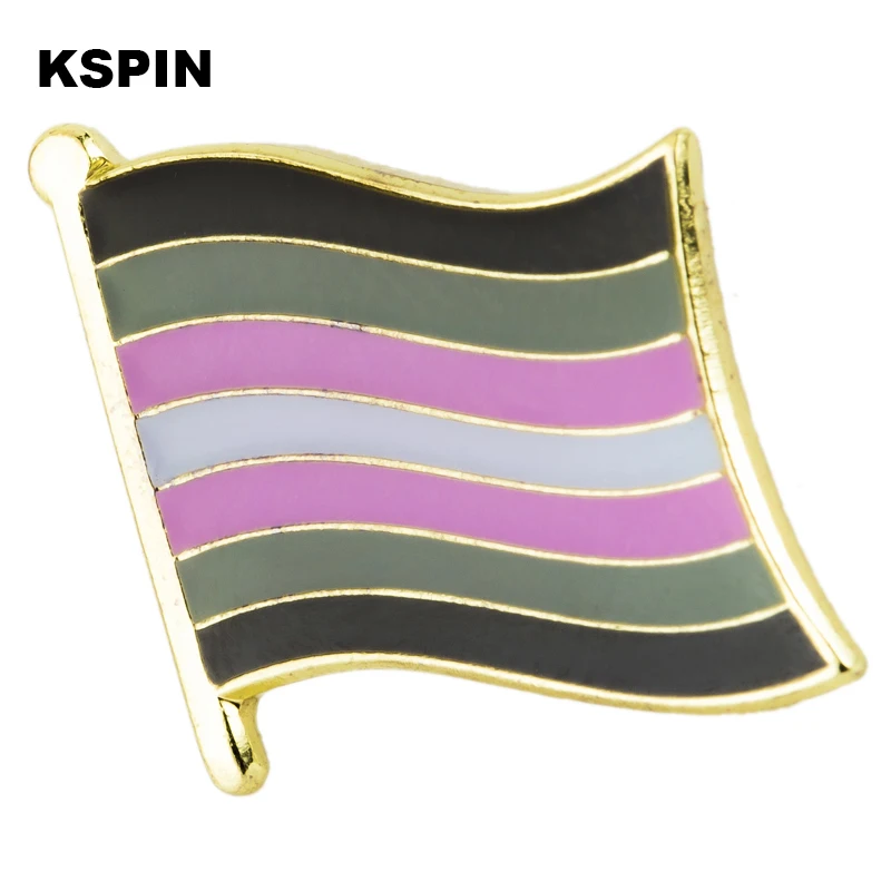 ЛГБТ Радужная гомосексуальная помада Поцелуй губ Лесбийский флаг сердце-значок булавка Брошь Иконки XY0633.