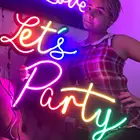 Неоновый светильник для вечеринок, настенный светодиодный неоновый знак для Витрины Магазина, художественного декора стен, бара, пива, домашней красочной комнаты, неоновые вывески