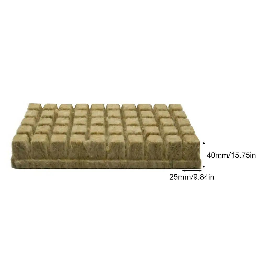 50 шт. 25 мм заглушки для стартера кубики Rockwool гидропоники для выращивания средств массовой информации размножение клонирование вегетационные кубики из каменной шерсти мини-блоки