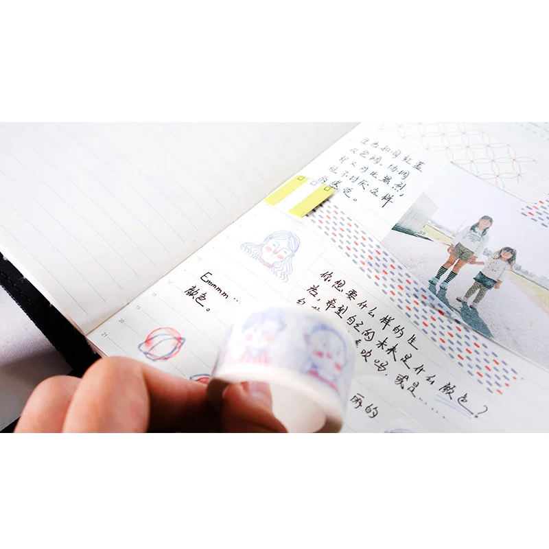 Лента Клейкая Базовая в горошек простой Скотч для скрапбукинга принадлежности