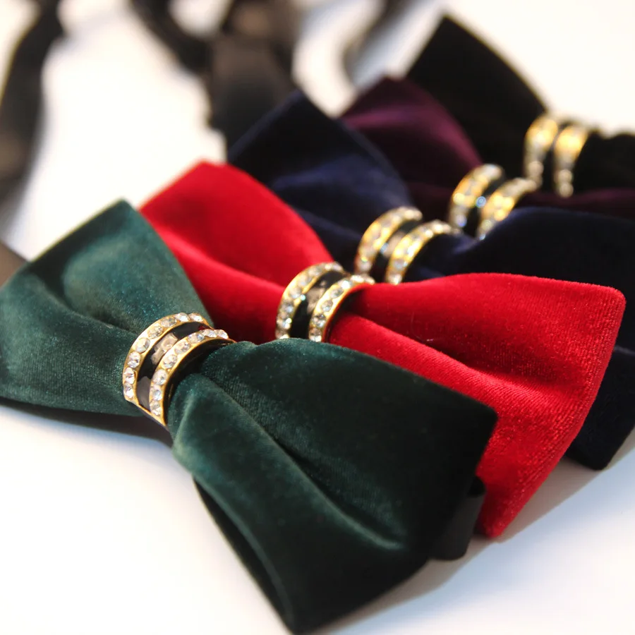 

Мужской бархатный галстук-бабочка 2022, деловой джентльменский галстук-бабочка для свадьбы, Женский смокинг, для жениха, для выпусквечерние в...