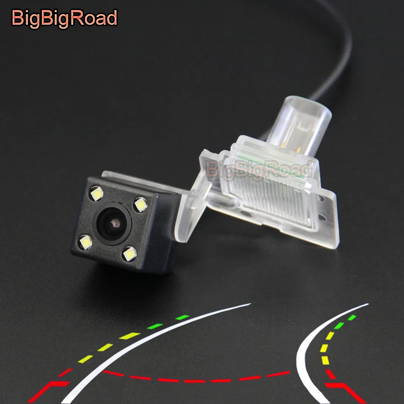 BigBigRoad Car Intelligent Dynamic Trajectory Tracks Rear View Parking CCD Camera For Mercedes Benz AMG C Class C63S Coupe 2017 |