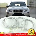 Высокое качество с холодным катодом (CCFL) Ангельские глазки комплект Теплый Белый Halo Кольцо для BMW X3 F25 2010 2011 2012 2013 2014 ксенон демон глаз