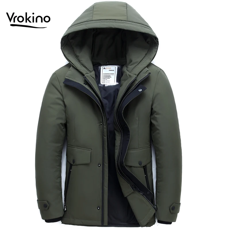 2020 new Men's winter thick warm down jacket Fashion casual hooded down jacket Brand men's clothing
