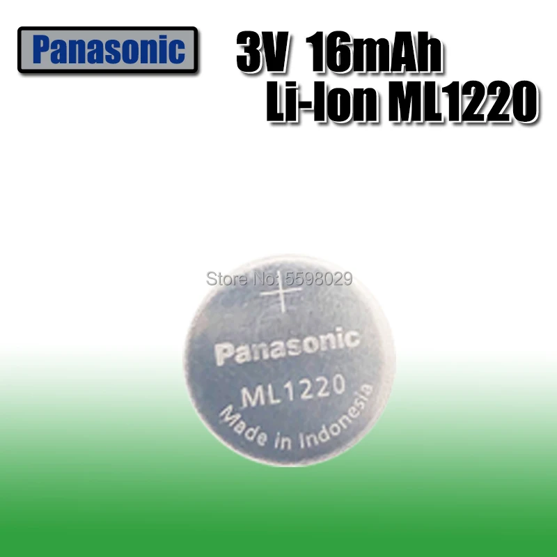 2 шт. литий ионные аккумуляторы Panasonic 3 в ml1220 1220|Часовые батарейки| |