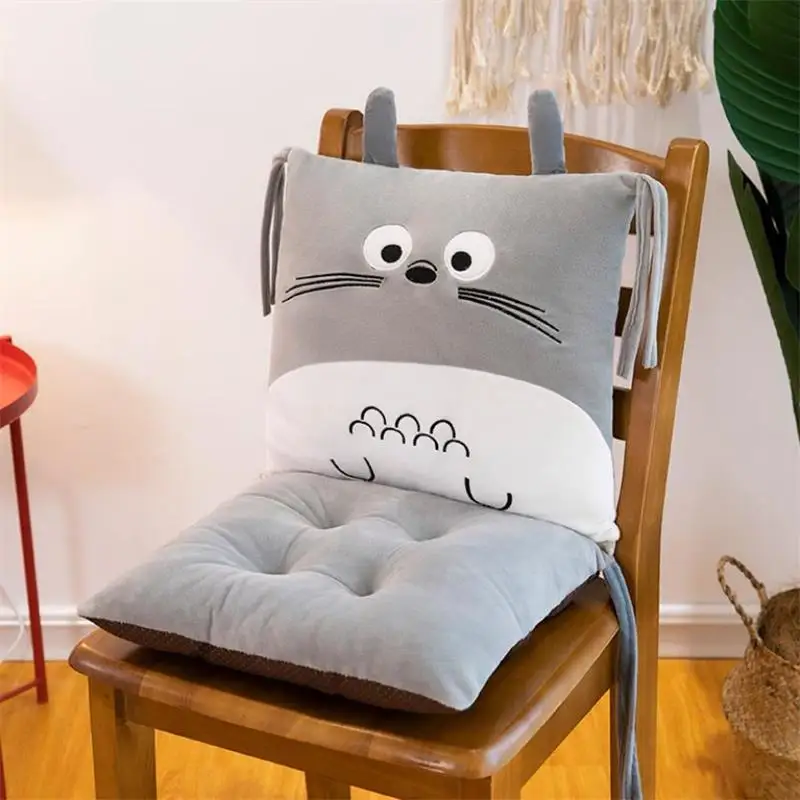 Подушка на спинку сиденья с мультяшным рисунком длинная плюшевая поддержка