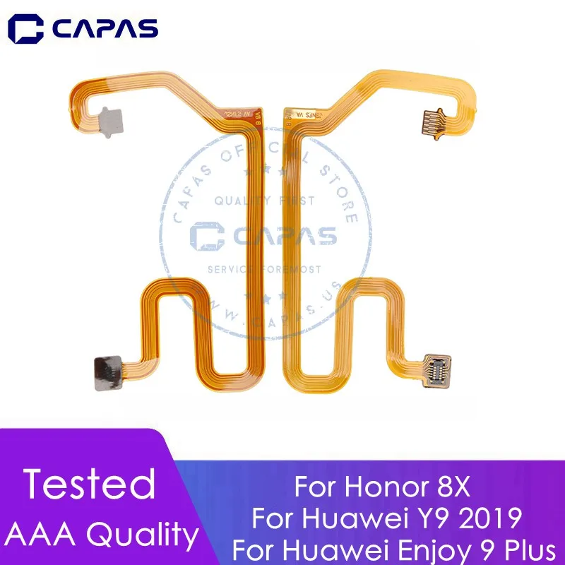 Для Honor 8X датчик отпечатков пальцев удлинить гибкий кабель для huawei Y9 2019 Enjoy 9 Plus