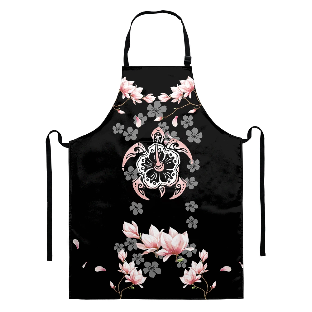 

New Fashion Sea Turtle Prints Cooking Kitchen Adjustable Apron For Woman Men Chef Waiter Cafe Baking Shop BBQ Aprons Gift Bibs