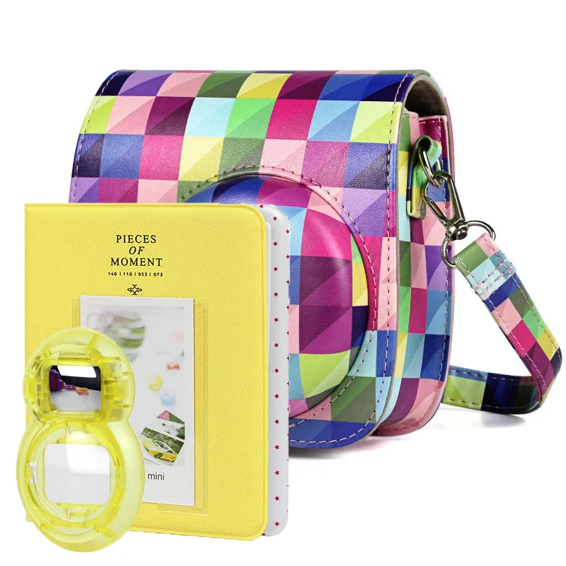 Новинка Fujifilm Instax Mini 9 желтый комплект аксессуаров для камеры сумка на плечо чехол