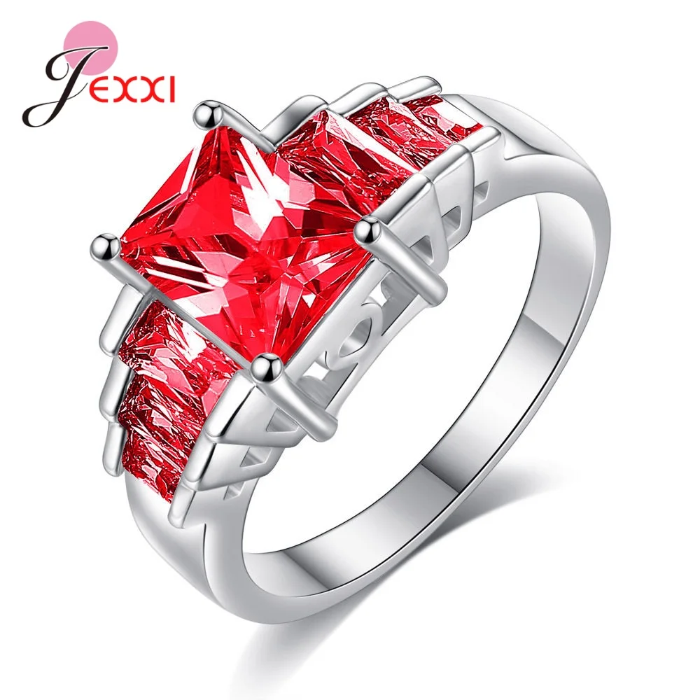 Новая мода 925 стерлингового серебра красочные кубического циркония