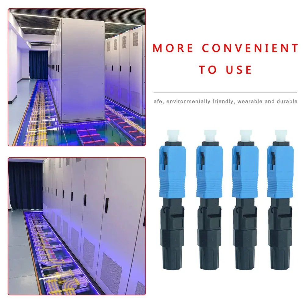 

SC/UPC Embedded Optical Fiber Quick Connector Covered Cable Optical Fiber Cold Splice SC Butt Splice Carrier Grade