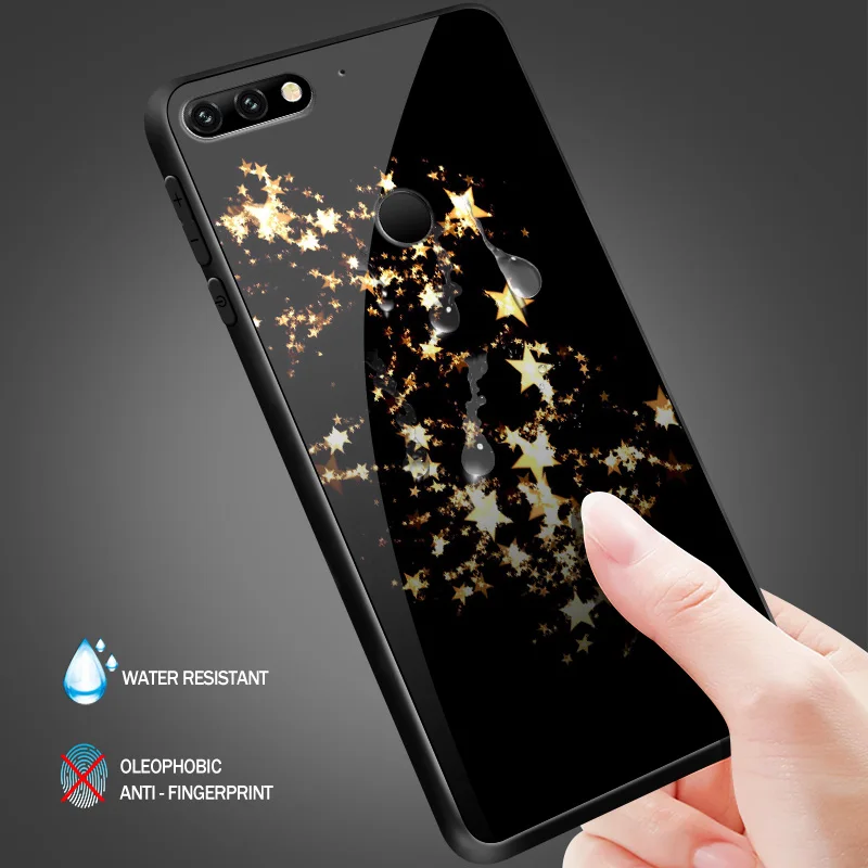 Для Huawei Honor 6X 7A 7X 7C 8A 8X9 облегченное закаленное стекло крышка Y6 Y9 Y7 премьер-профессионал Magic2 Роскошные Защитные чехлы для телефонов