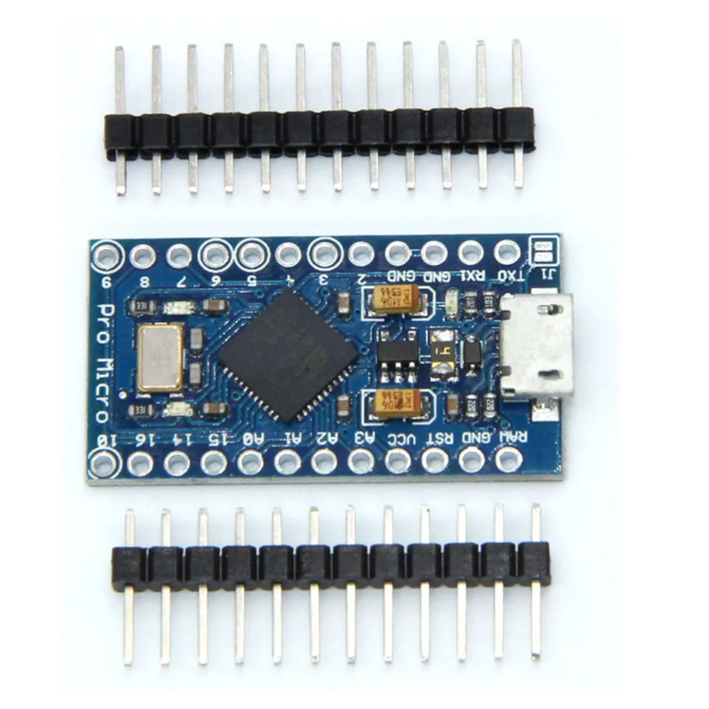 

Сменный ATmega32U4 Pro Micro ATmega32U4, 5 в 16 МГц, для Arduino Pro Mini с 2-рядным контактным разъемом для Leonardo Mini Usb интерфейса