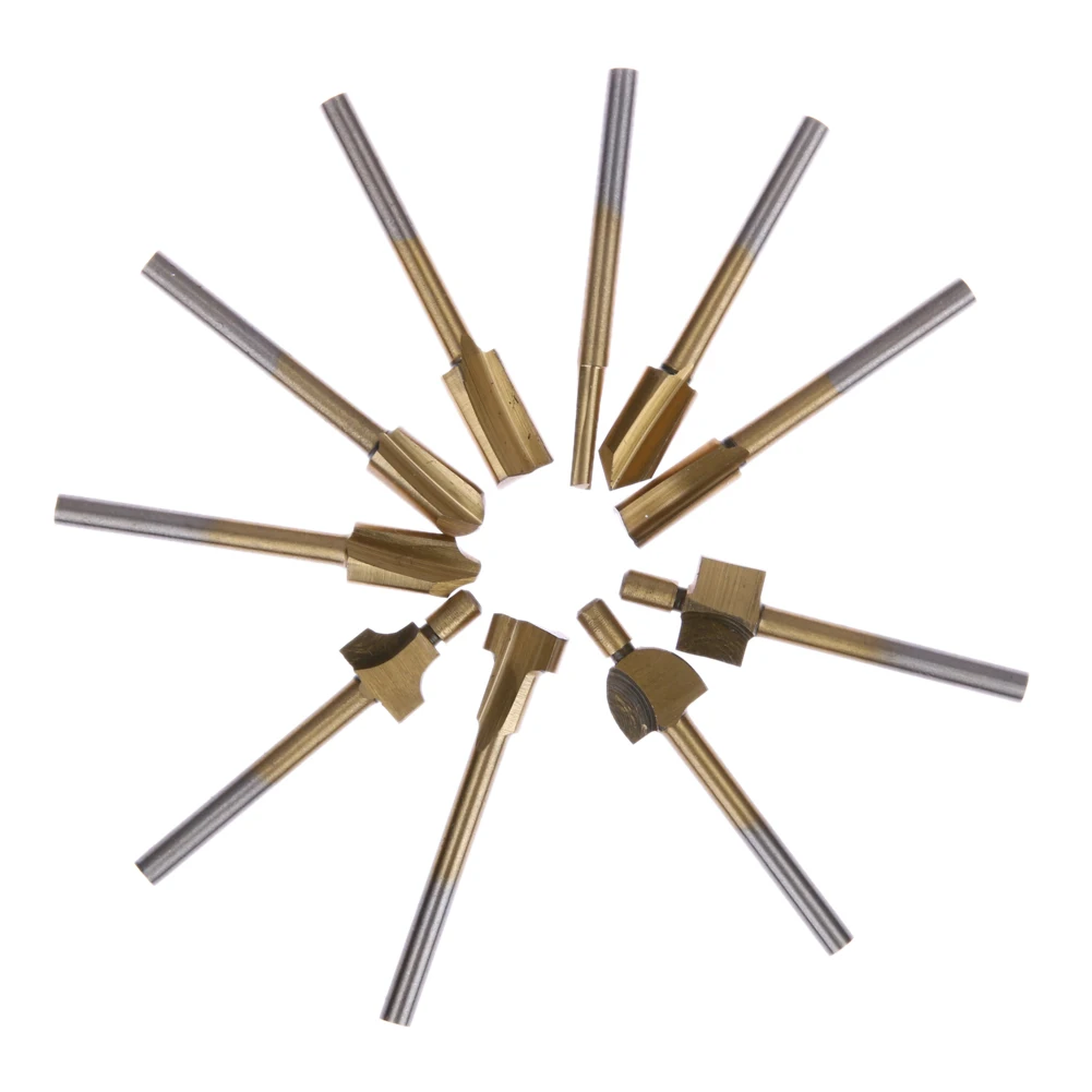 Новинка деревообрабатывающий фрезерный станок с горячим хвостовиком 10 шт. 1/8