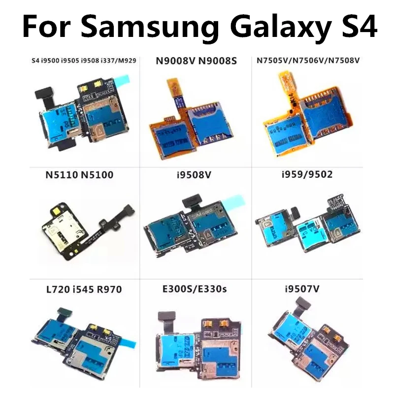 Micro SD память + держатель считывателя SIM-карт гнездо лоток гибкий кабель для Samsung