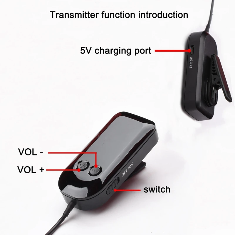 

Wireless DSLR Camera Microphone Outdoor Recording Studio Smartphone Video Recording Lavalier Microphone