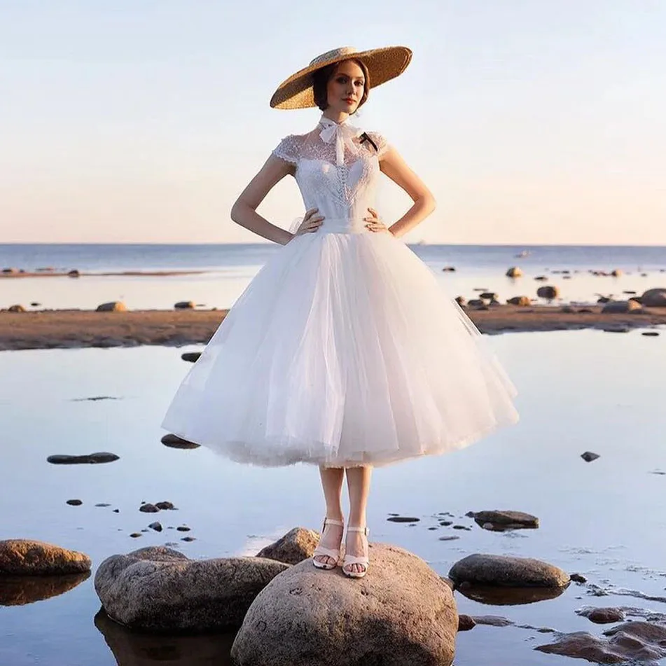 

Elegant Woman Dress Event Pure White Formal Evening Dress Midi Dress Evening Party Lace Ever Pretty Dress Women's Tulle Dress