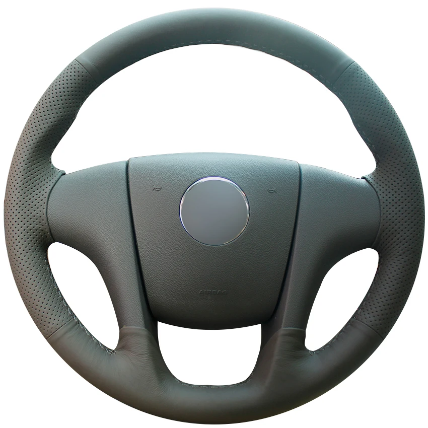 

Dark Gray Natural Leather Car Steering Wheel Cover for Buick Regal 2009-2012