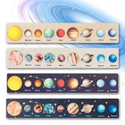 Детская Солнечная система, лоток, картинка-загадка Монтессори, космические головоломки, планеты, игры, солнце, земля, строительный подарок