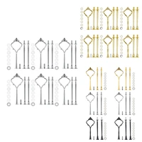 6 set tray hardware for cake stand 3 tier cake stand fitting hardware holder for wedding and party serving tray
