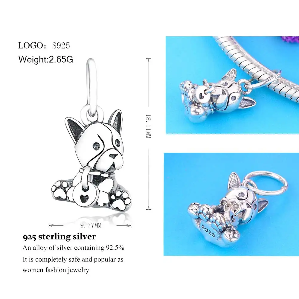 Бусины-шармы из серебра 2019 пробы для браслетов и ожерелий |