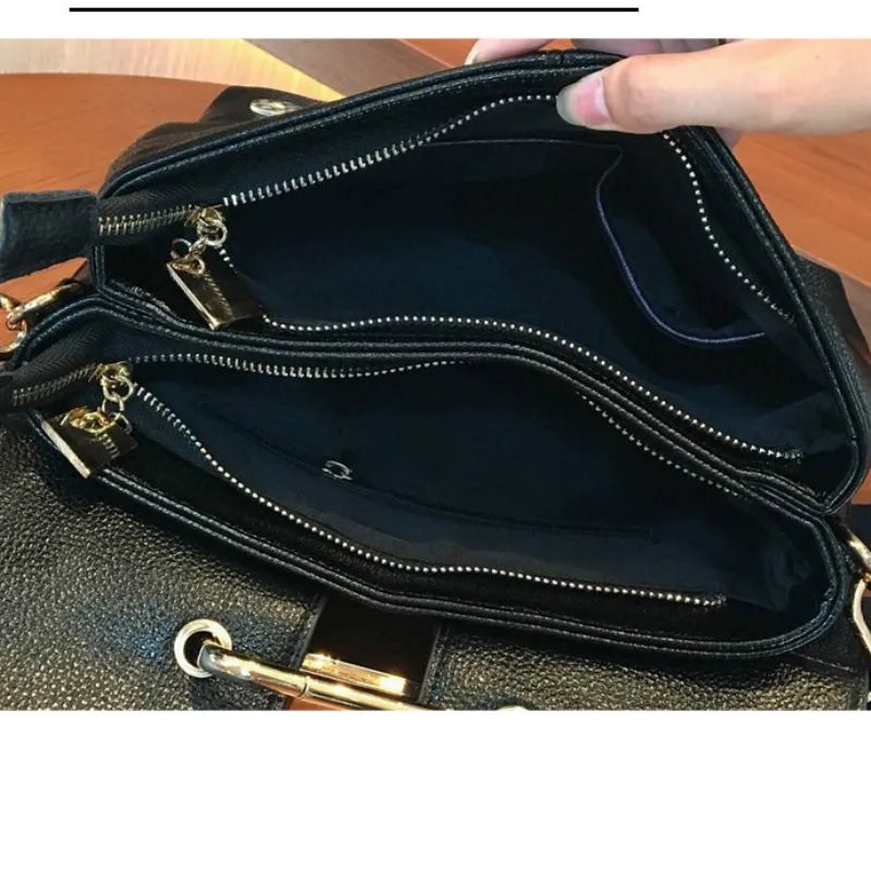 

Black Real Leather Women Handbags Rhinestone Luxury Brand Clutches Over Shoulder Crossbody Purse