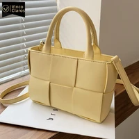 fashion leather knitting shoulder bags for women luxury brand handbags designer cross body bag cute tote bag sac a main satchel