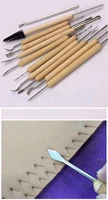 11pcs Clay Sculpting Kit Sculpt Smoothing Wax Carving Pottery Ceramic Tools Polymer Shapers Modeling Carved Tool Perfect