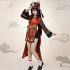 Платье Ху Тао из аниме Genshin Impact, кимоно в стиле 