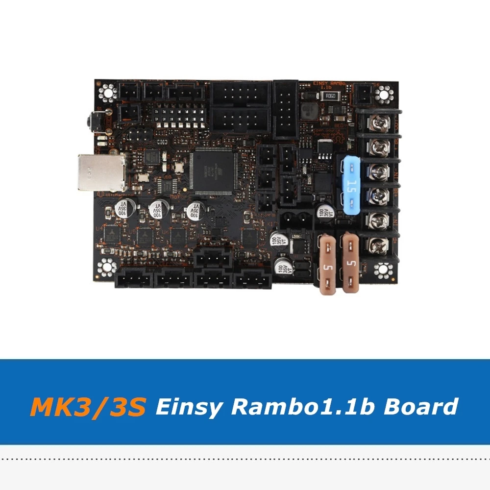 Reprap Prusa i3 MK3/3S Einsy Rambo 1.1b Control Board With 4pcs TMC2130 SPI Driver For Prusa I3 MK3 3D Printer Parts
